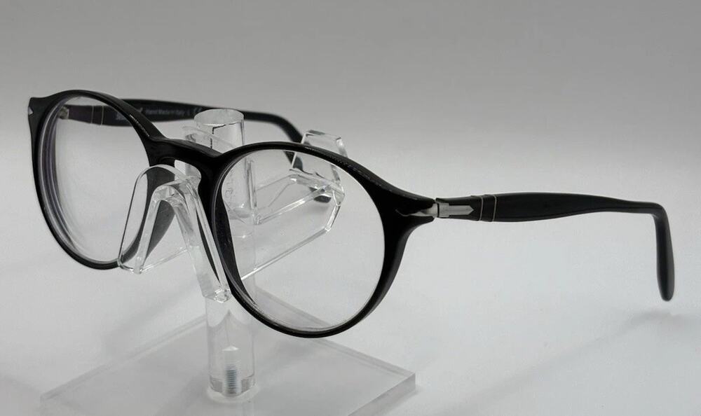 Persol PO3092-V 9014 Black Round Eyeglasses Frames 50-19 145 Italy
